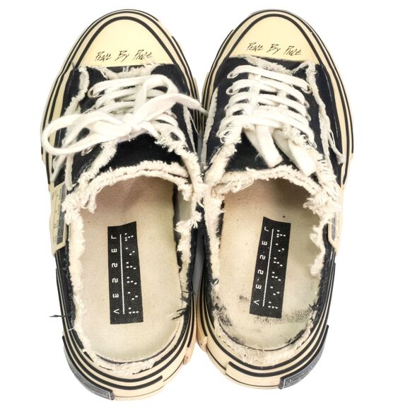 XVESSEL G.O.P Lows Black Cream Distressed Sneakers Women\'s Size EU SIZE 38 US 8 main image 7